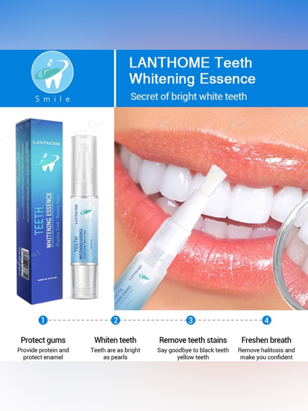 The Lanthome Teeth Whitening Essence Pen Sealed NIB